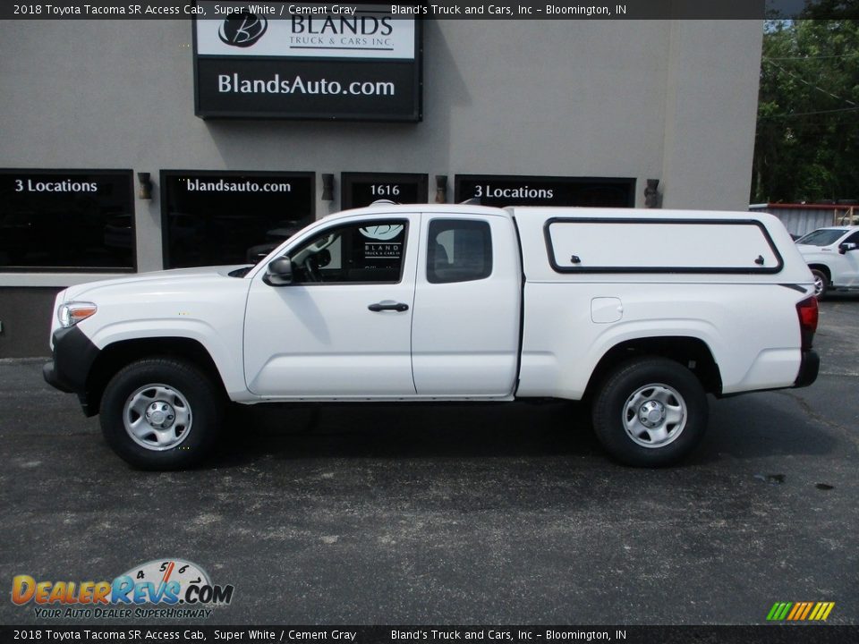 2018 Toyota Tacoma SR Access Cab Super White / Cement Gray Photo #1