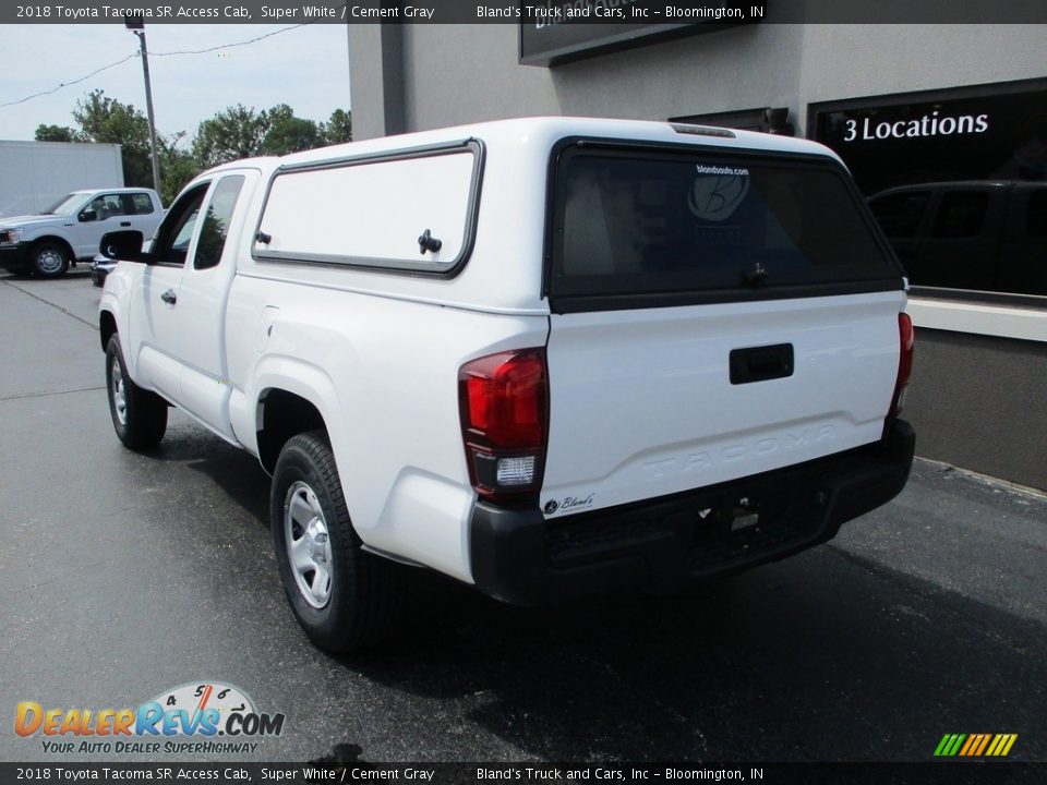 2018 Toyota Tacoma SR Access Cab Super White / Cement Gray Photo #3