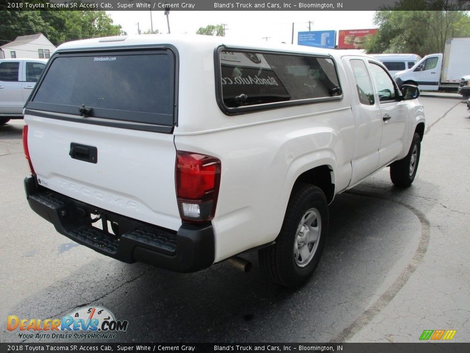 2018 Toyota Tacoma SR Access Cab Super White / Cement Gray Photo #4