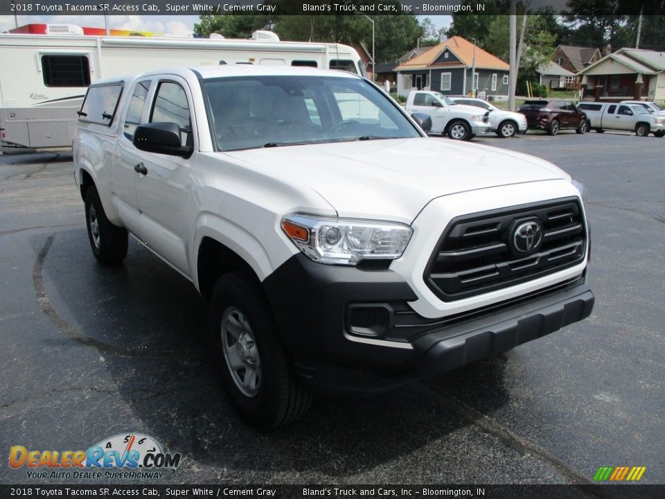 2018 Toyota Tacoma SR Access Cab Super White / Cement Gray Photo #5