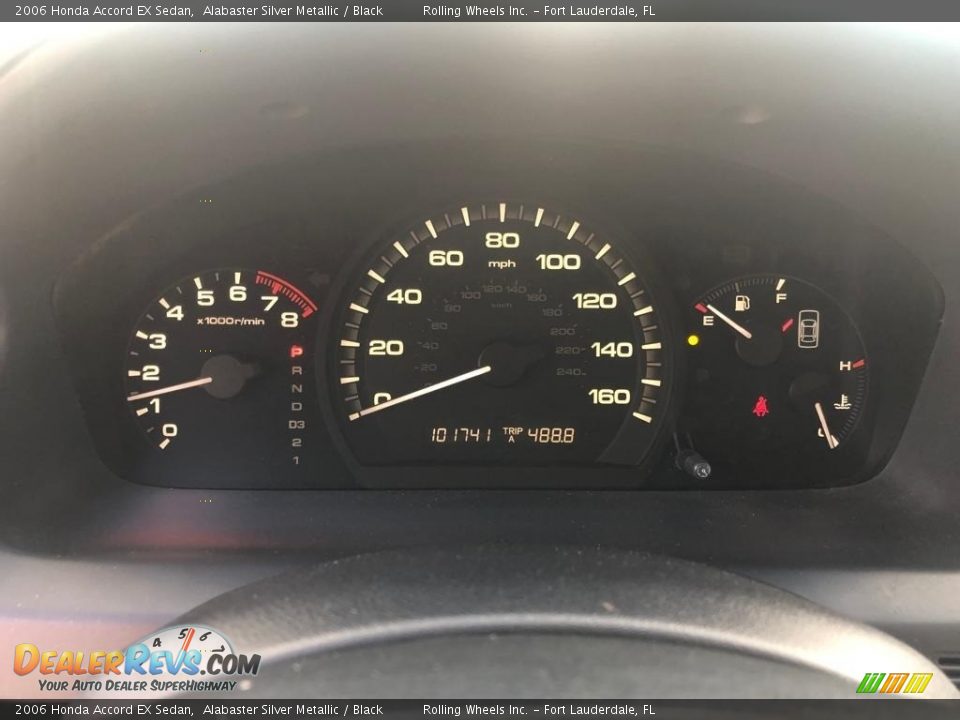 2006 Honda Accord EX Sedan Alabaster Silver Metallic / Black Photo #9