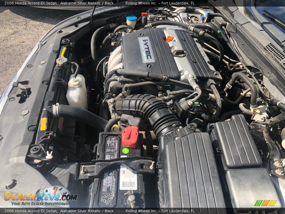 2006 Honda Accord EX Sedan Alabaster Silver Metallic / Black Photo #14