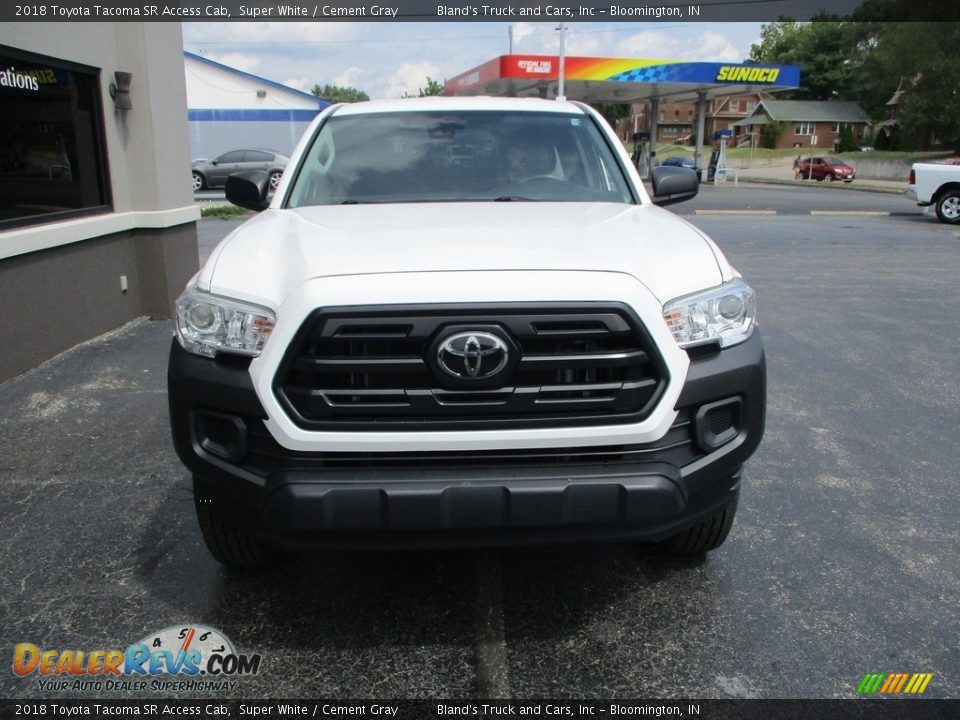 2018 Toyota Tacoma SR Access Cab Super White / Cement Gray Photo #22