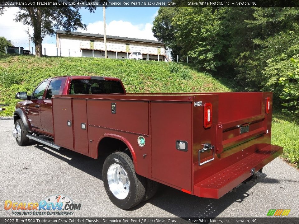 2022 Ram 5500 Tradesman Crew Cab 4x4 Chassis Delmonico Red Pearl / Black/Diesel Gray Photo #10