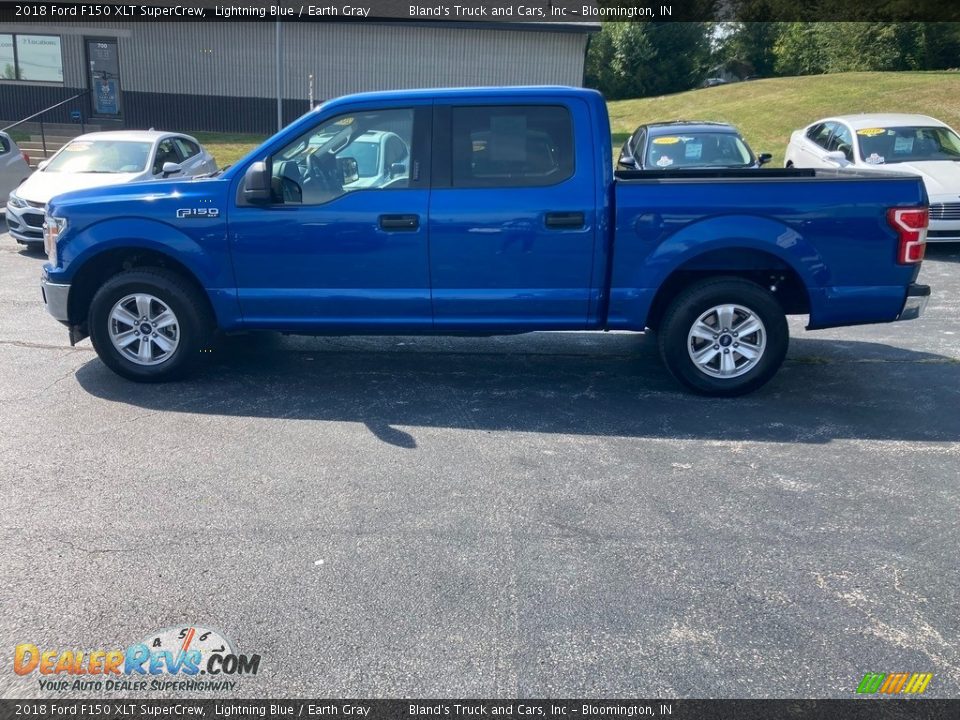 2018 Ford F150 XLT SuperCrew Lightning Blue / Earth Gray Photo #1