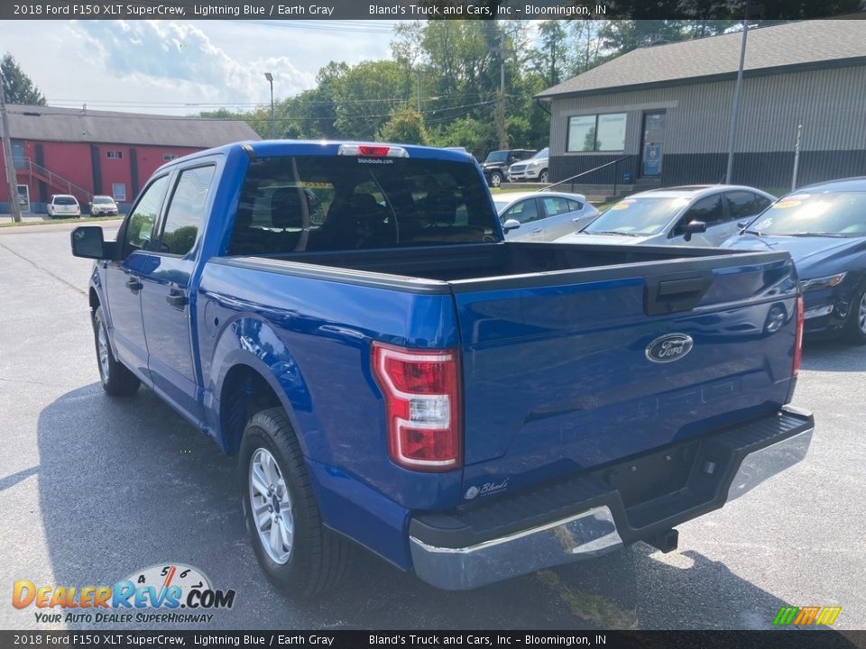 2018 Ford F150 XLT SuperCrew Lightning Blue / Earth Gray Photo #3