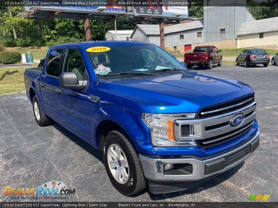 Front 3/4 View of 2018 Ford F150 XLT SuperCrew Photo #7