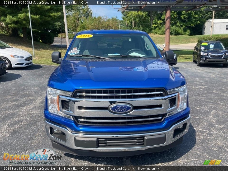 Lightning Blue 2018 Ford F150 XLT SuperCrew Photo #8