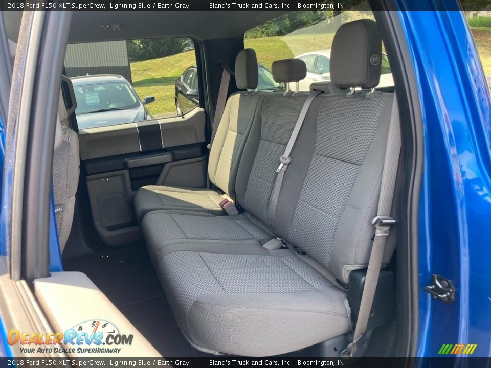 2018 Ford F150 XLT SuperCrew Lightning Blue / Earth Gray Photo #29