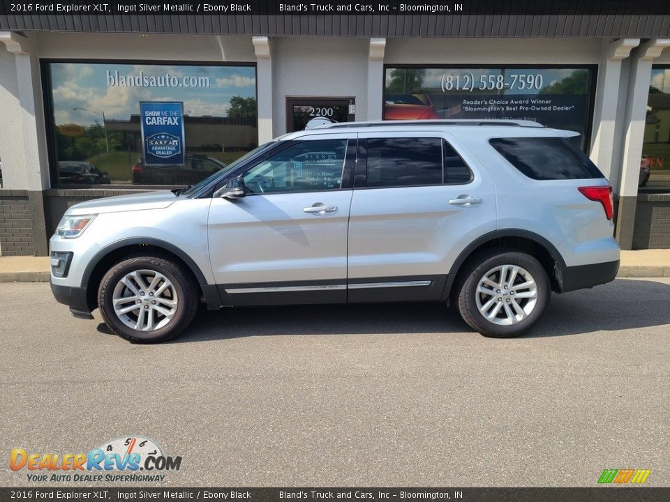 2016 Ford Explorer XLT Ingot Silver Metallic / Ebony Black Photo #1