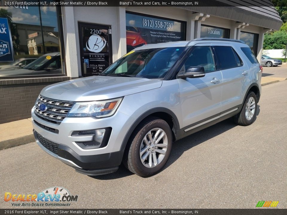 2016 Ford Explorer XLT Ingot Silver Metallic / Ebony Black Photo #2