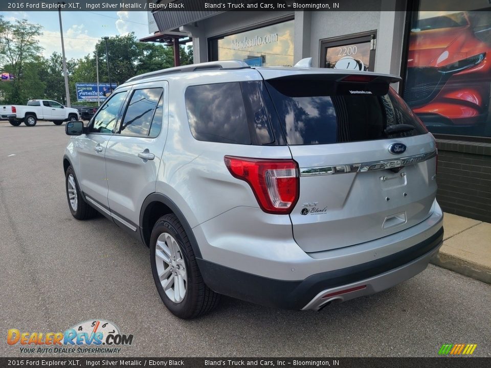 2016 Ford Explorer XLT Ingot Silver Metallic / Ebony Black Photo #36