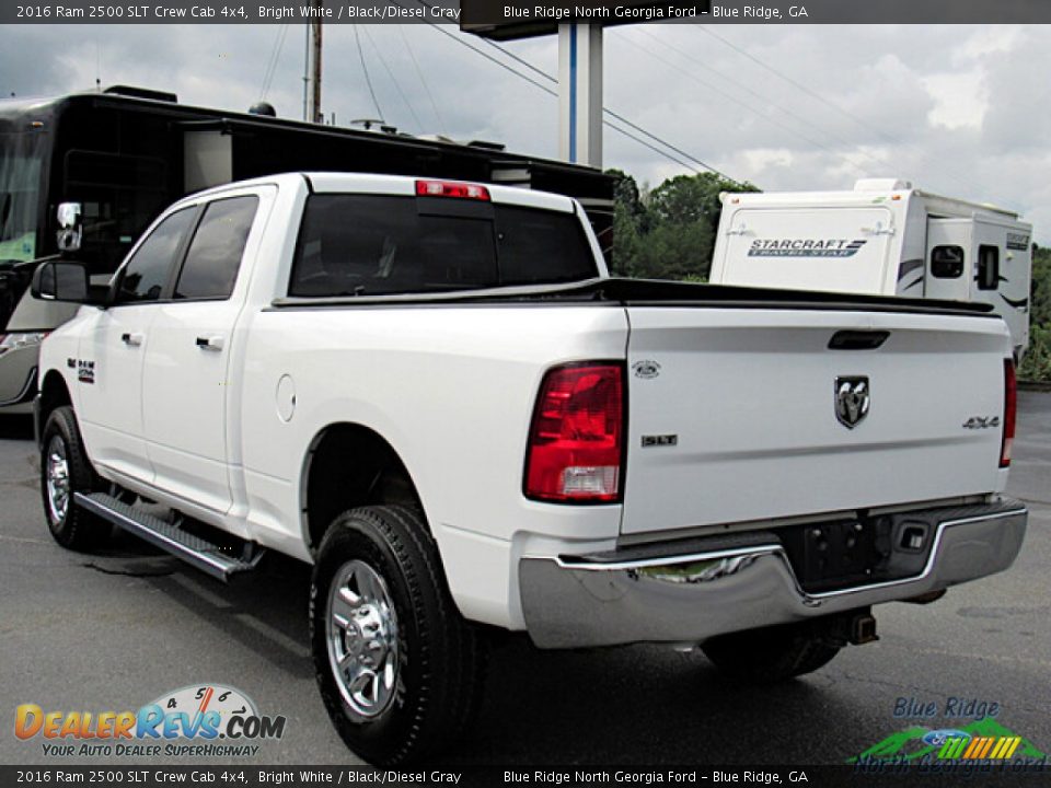 2016 Ram 2500 SLT Crew Cab 4x4 Bright White / Black/Diesel Gray Photo #3