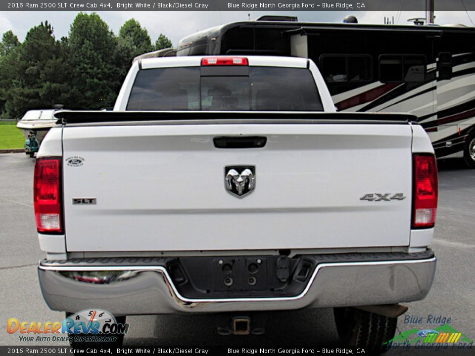 2016 Ram 2500 SLT Crew Cab 4x4 Bright White / Black/Diesel Gray Photo #4