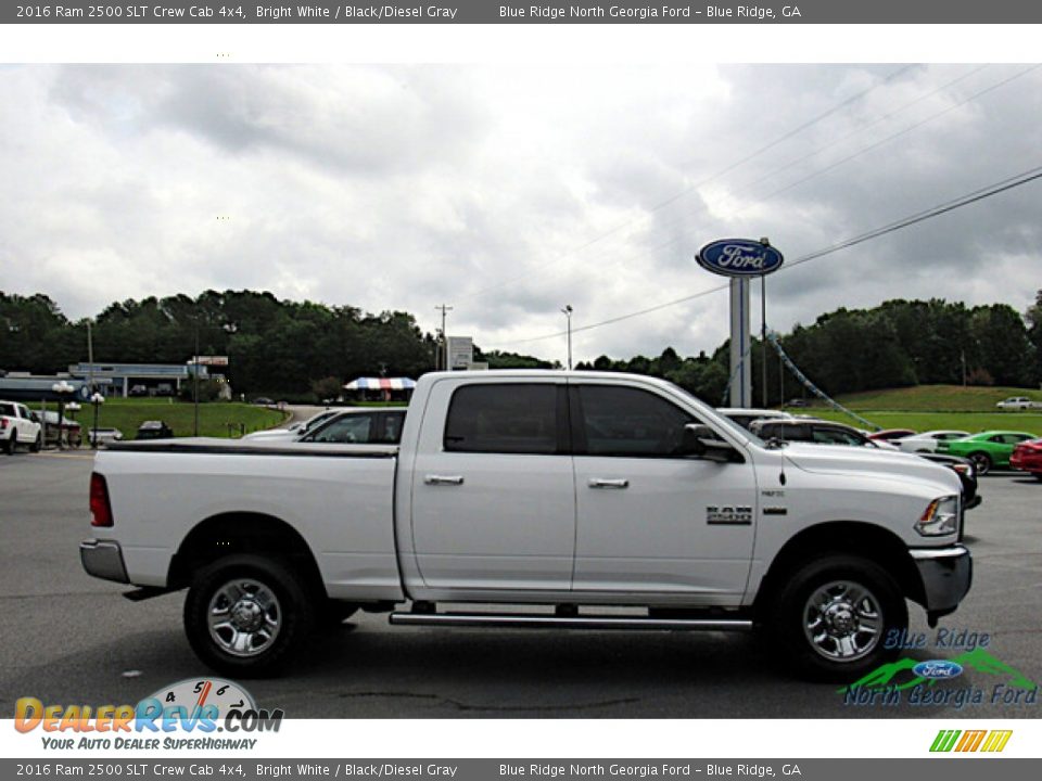 2016 Ram 2500 SLT Crew Cab 4x4 Bright White / Black/Diesel Gray Photo #6