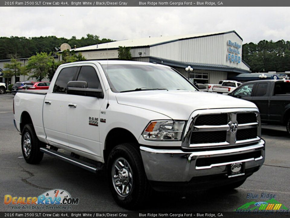 2016 Ram 2500 SLT Crew Cab 4x4 Bright White / Black/Diesel Gray Photo #7