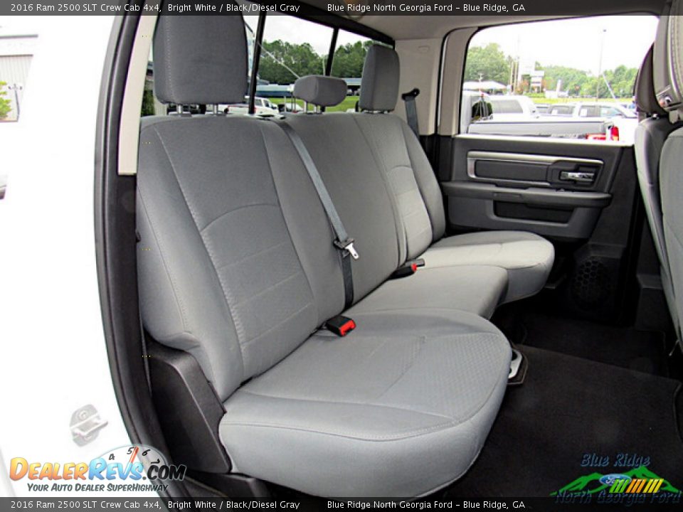 Rear Seat of 2016 Ram 2500 SLT Crew Cab 4x4 Photo #13