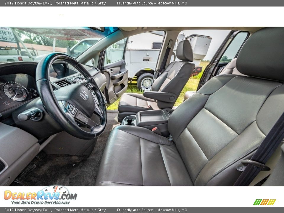 2012 Honda Odyssey EX-L Polished Metal Metallic / Gray Photo #16