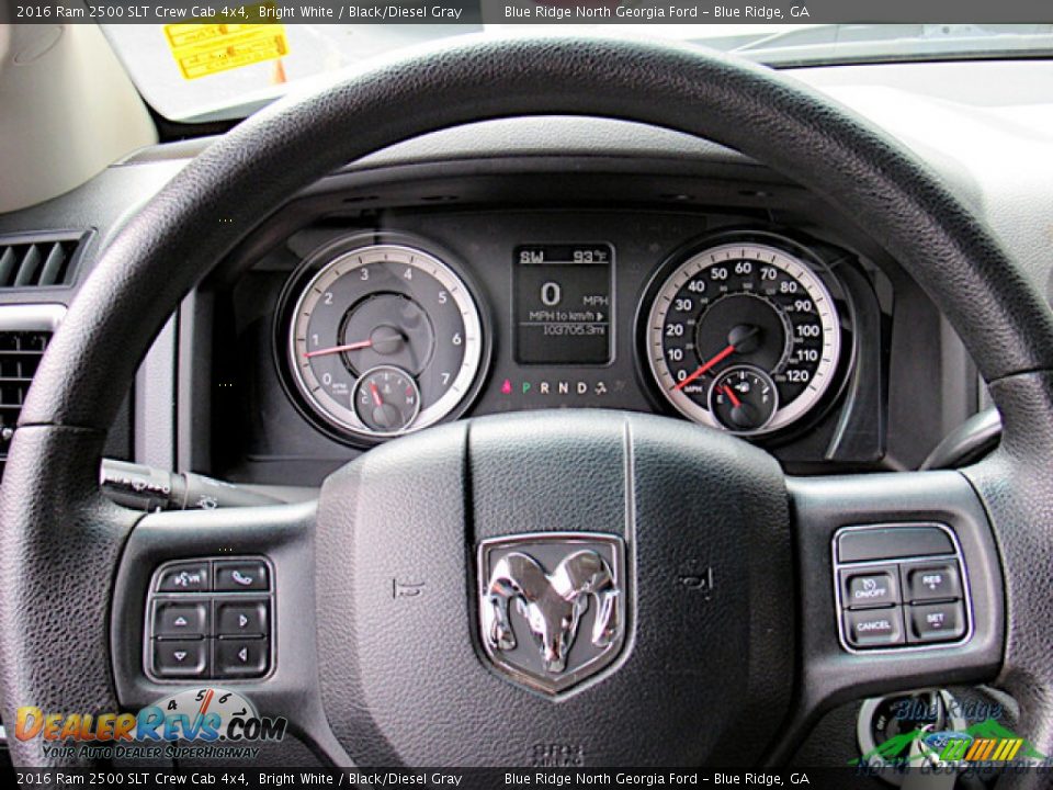 2016 Ram 2500 SLT Crew Cab 4x4 Steering Wheel Photo #18