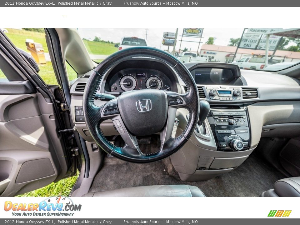 2012 Honda Odyssey EX-L Polished Metal Metallic / Gray Photo #25