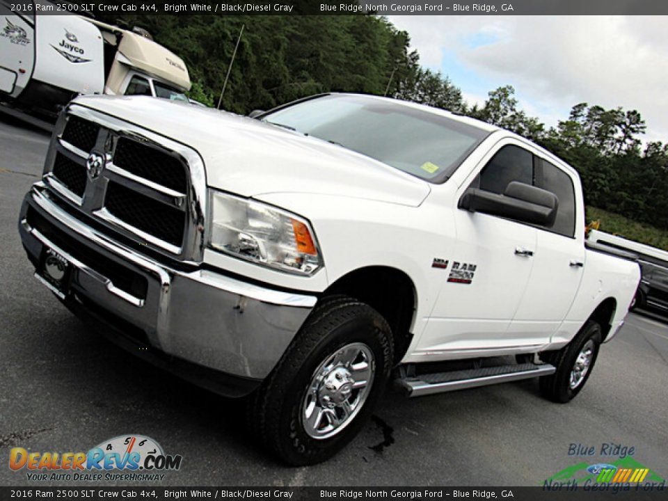 2016 Ram 2500 SLT Crew Cab 4x4 Bright White / Black/Diesel Gray Photo #26