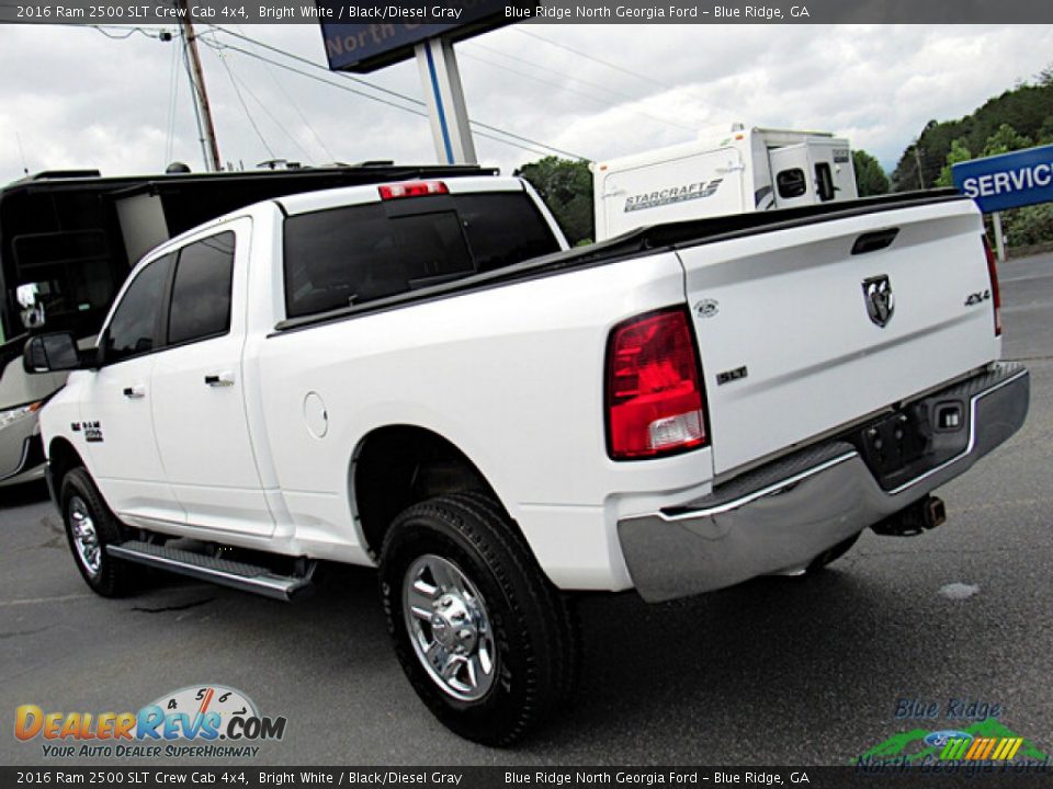 2016 Ram 2500 SLT Crew Cab 4x4 Bright White / Black/Diesel Gray Photo #29