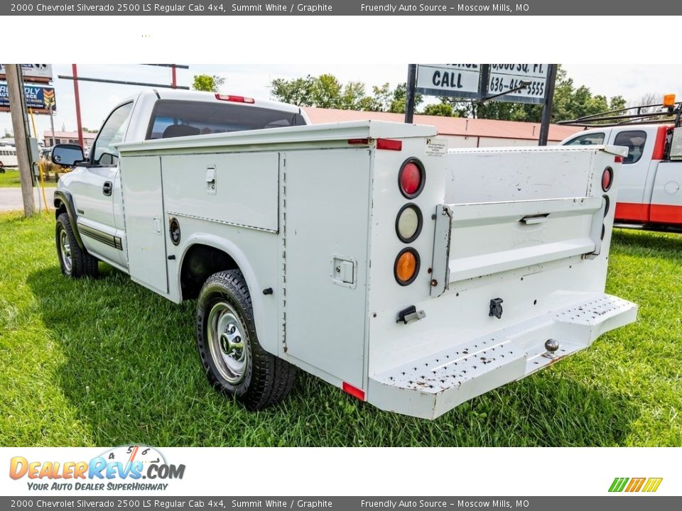 2000 Chevrolet Silverado 2500 LS Regular Cab 4x4 Summit White / Graphite Photo #8