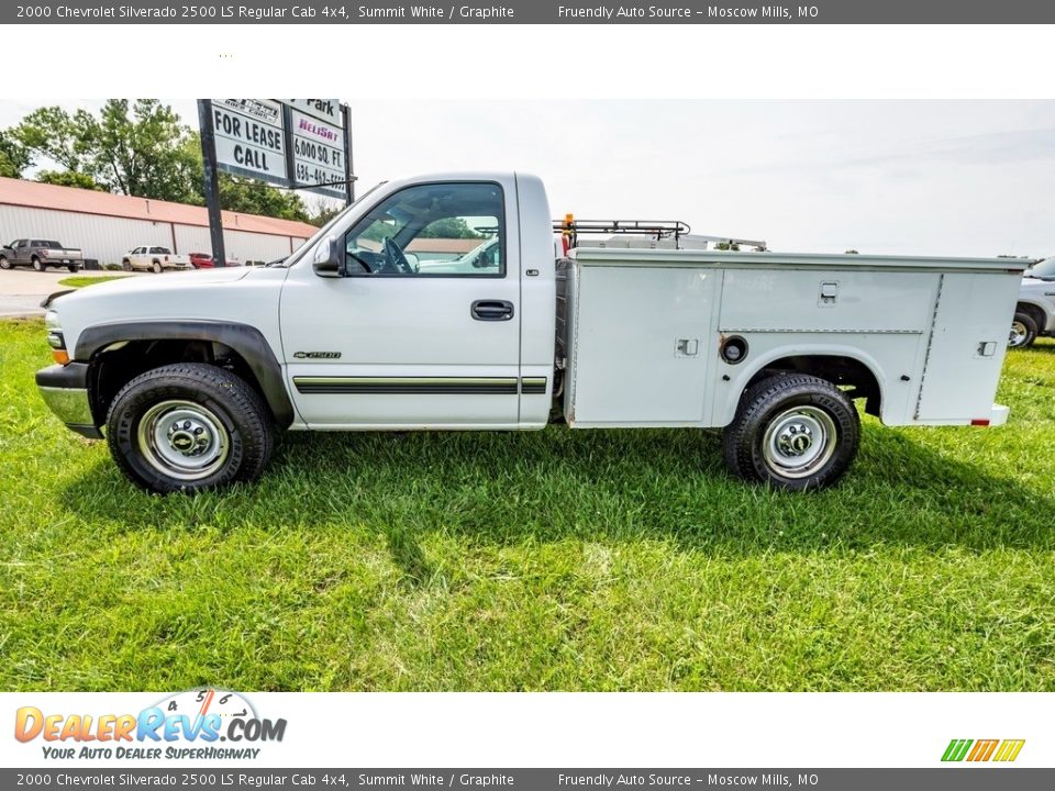 2000 Chevrolet Silverado 2500 LS Regular Cab 4x4 Summit White / Graphite Photo #9