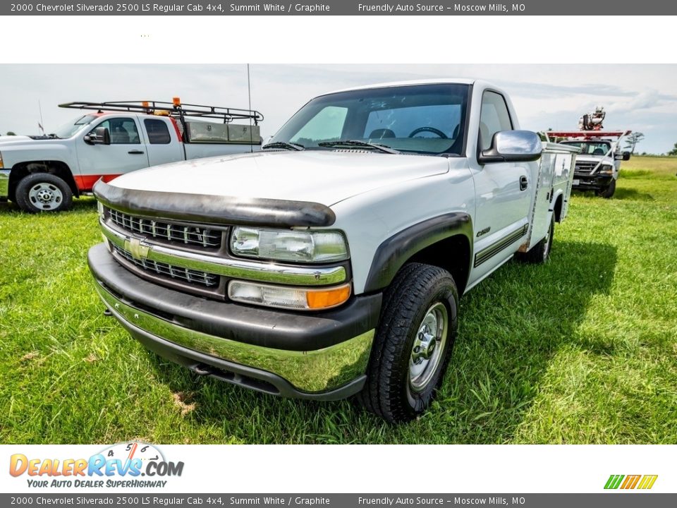 2000 Chevrolet Silverado 2500 LS Regular Cab 4x4 Summit White / Graphite Photo #10