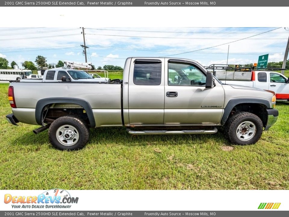 Pewter Metallic 2001 GMC Sierra 2500HD SLE Extended Cab Photo #2