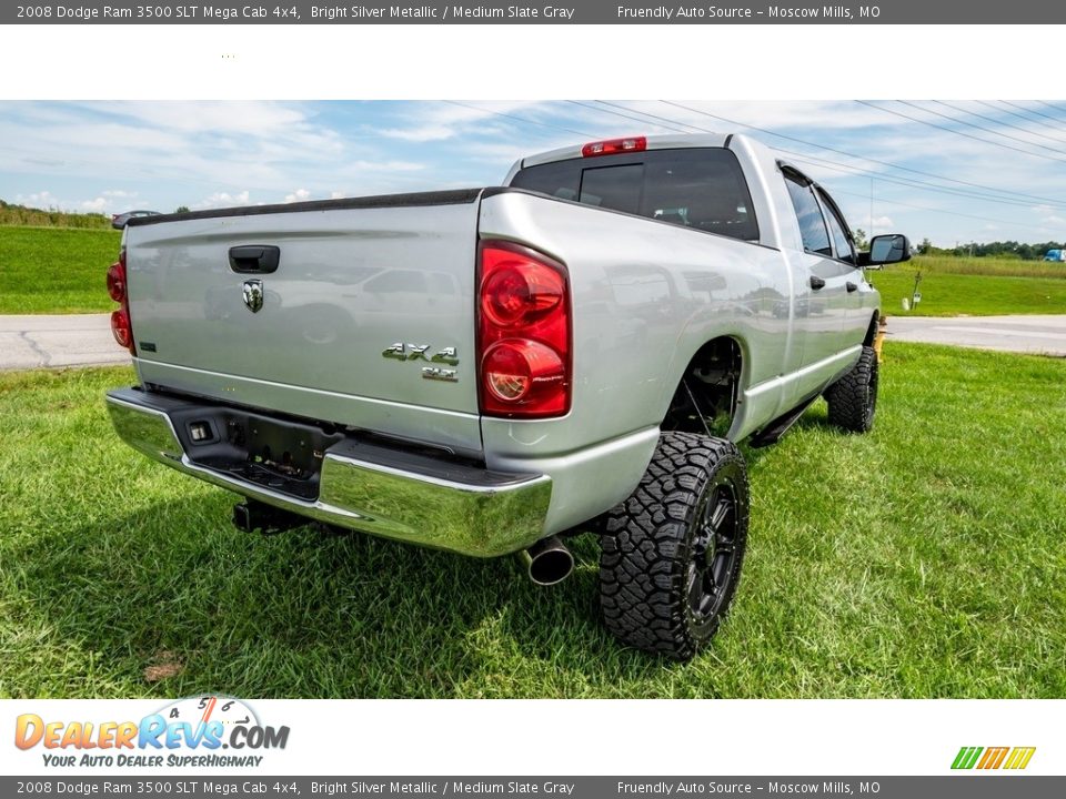 2008 Dodge Ram 3500 SLT Mega Cab 4x4 Bright Silver Metallic / Medium Slate Gray Photo #4