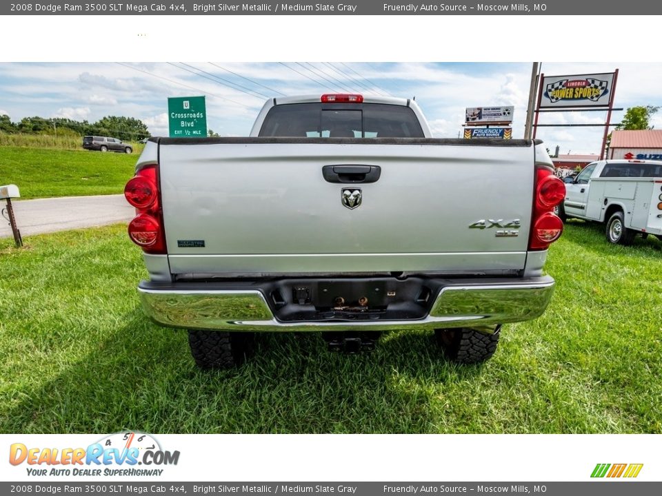 2008 Dodge Ram 3500 SLT Mega Cab 4x4 Bright Silver Metallic / Medium Slate Gray Photo #5