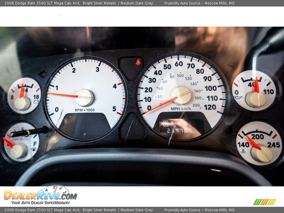 2008 Dodge Ram 3500 SLT Mega Cab 4x4 Gauges Photo #28