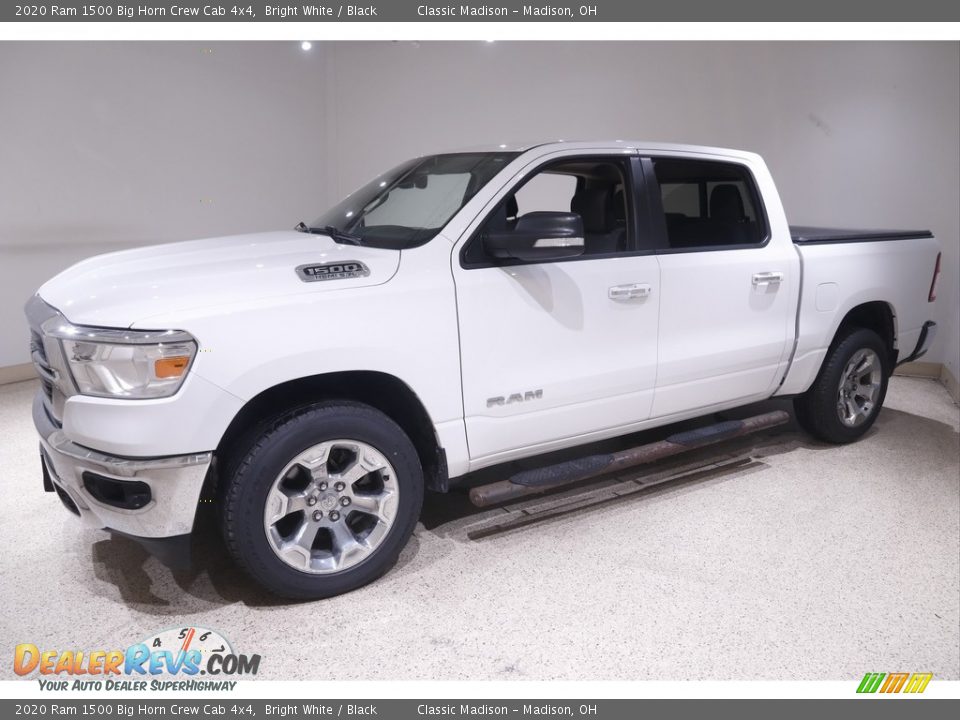 2020 Ram 1500 Big Horn Crew Cab 4x4 Bright White / Black Photo #3