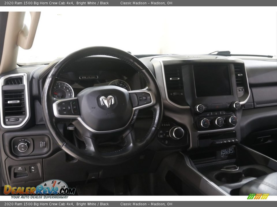 2020 Ram 1500 Big Horn Crew Cab 4x4 Bright White / Black Photo #6