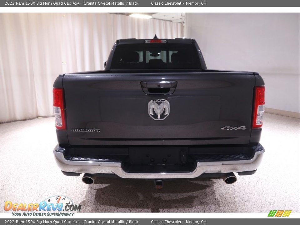 2022 Ram 1500 Big Horn Quad Cab 4x4 Granite Crystal Metallic / Black Photo #20