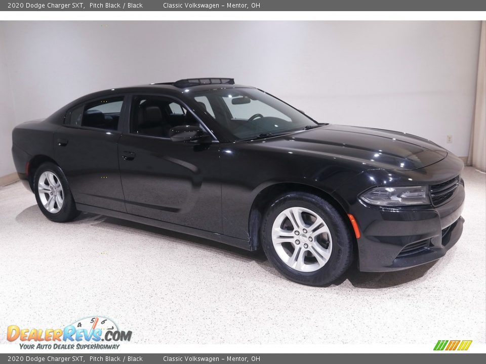 2020 Dodge Charger SXT Pitch Black / Black Photo #1