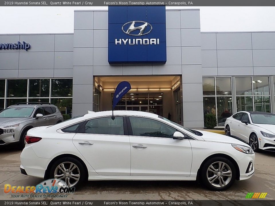 2019 Hyundai Sonata SEL Quartz White Pearl / Gray Photo #1