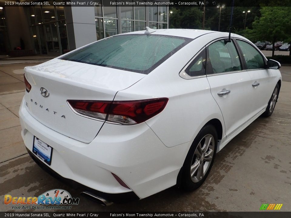 2019 Hyundai Sonata SEL Quartz White Pearl / Gray Photo #2