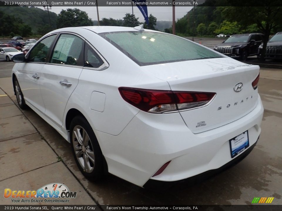 2019 Hyundai Sonata SEL Quartz White Pearl / Gray Photo #4