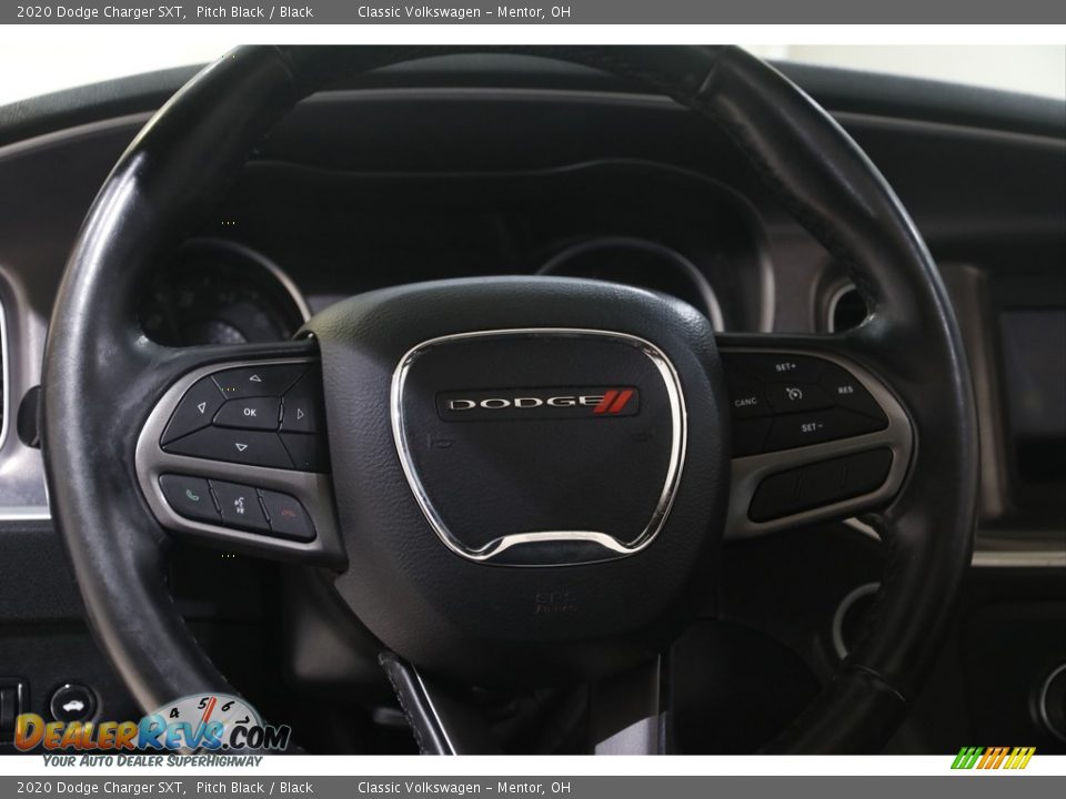 2020 Dodge Charger SXT Pitch Black / Black Photo #7