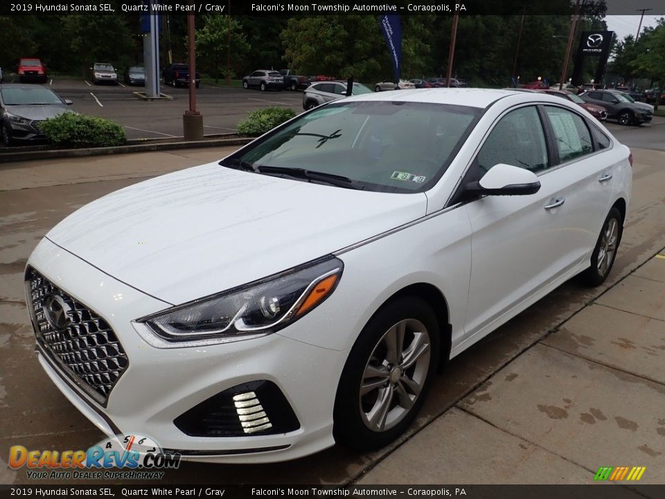 2019 Hyundai Sonata SEL Quartz White Pearl / Gray Photo #6