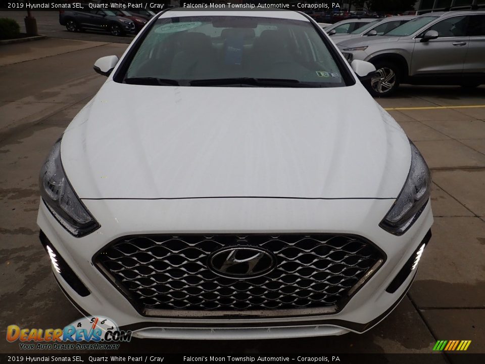 2019 Hyundai Sonata SEL Quartz White Pearl / Gray Photo #7