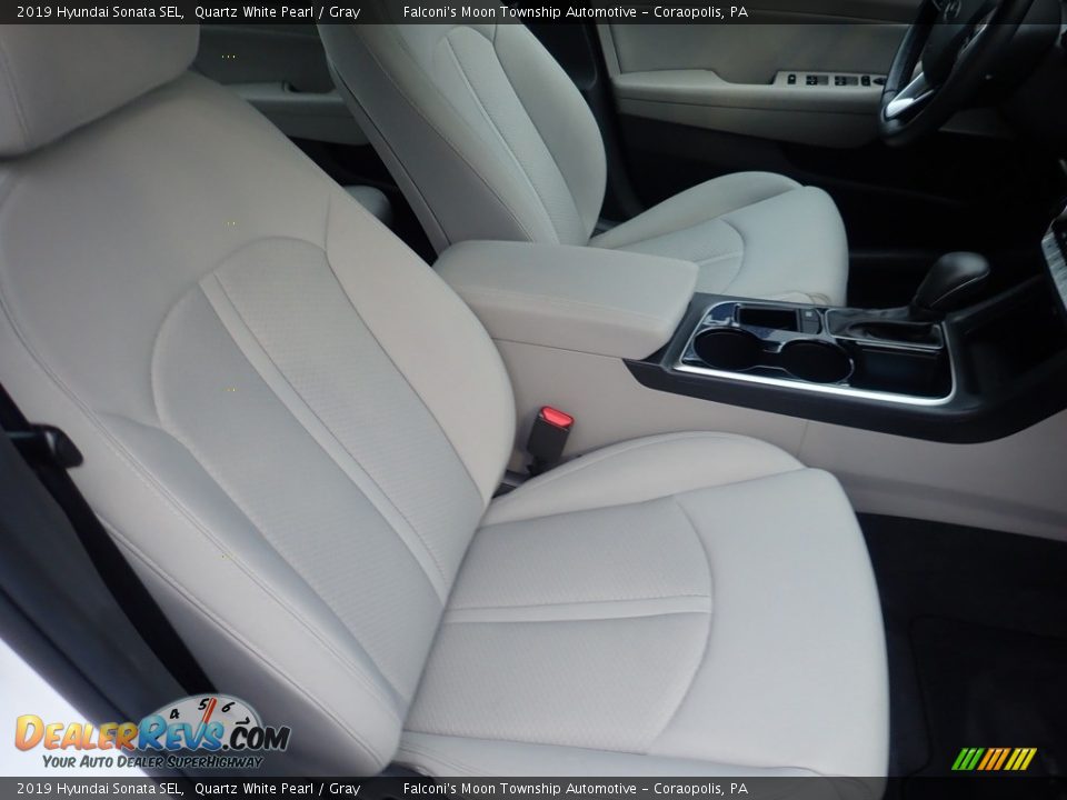 2019 Hyundai Sonata SEL Quartz White Pearl / Gray Photo #10