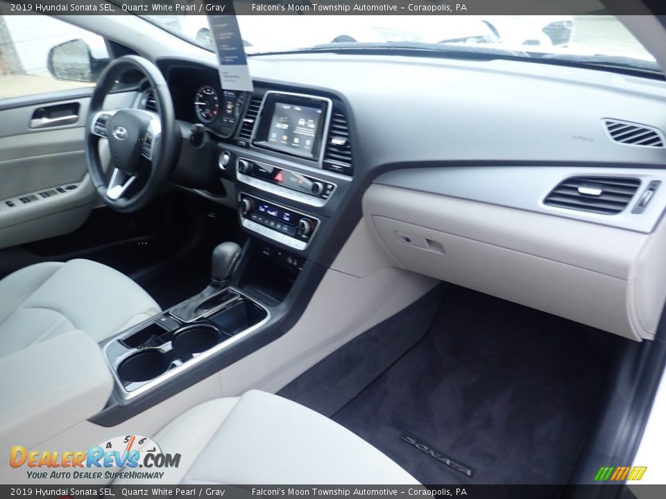 2019 Hyundai Sonata SEL Quartz White Pearl / Gray Photo #11