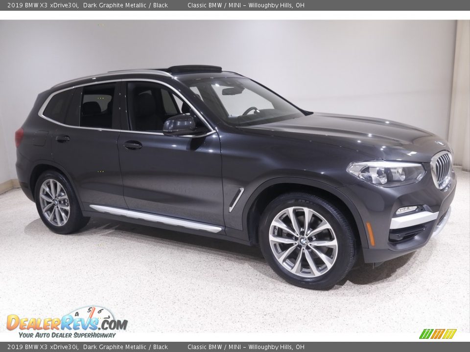 2019 BMW X3 xDrive30i Dark Graphite Metallic / Black Photo #1