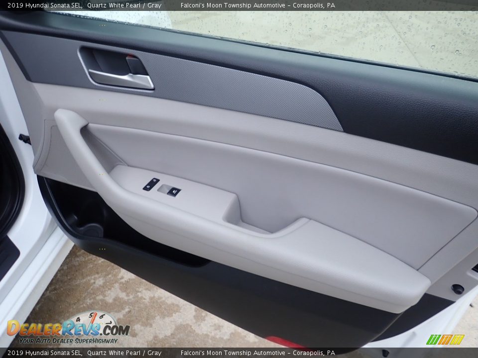 2019 Hyundai Sonata SEL Quartz White Pearl / Gray Photo #14