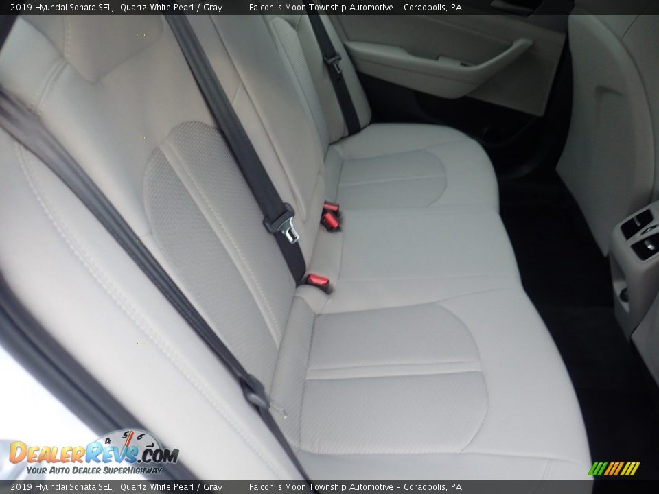 2019 Hyundai Sonata SEL Quartz White Pearl / Gray Photo #15