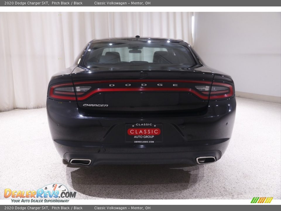 2020 Dodge Charger SXT Pitch Black / Black Photo #20