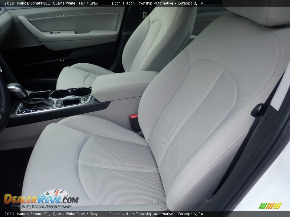 2019 Hyundai Sonata SEL Quartz White Pearl / Gray Photo #17